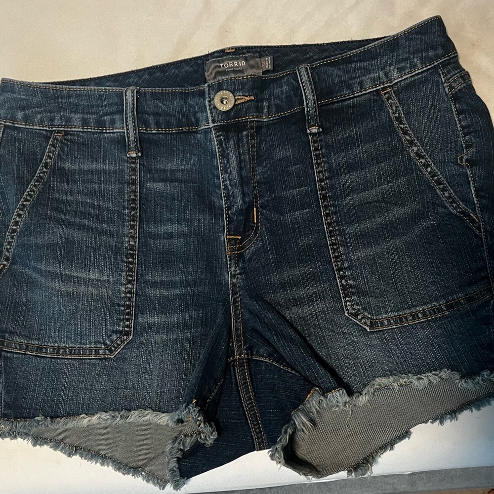 Women's Denim Shorts - Dark Blue